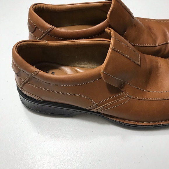 Clarks  Collection Men's Tan Leather Slip-On Loafers Size 10M SB-07 - Picture 5 of 12